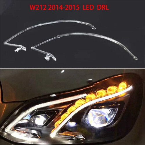 For   E-Class W212 2014-2015 Headlight Light Guide Plate Daytime Running Light Tube Bar Front Right 2