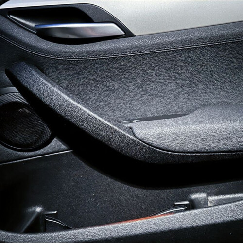 Car Inner Door Handle Pull Panel Cover for  X1 E84 2010-2015 Replace 51412991775 51412991776 Black