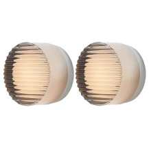 2 LED Vägglampor Vardagsrum Modern LED Vägglampa Nordic Luxury Night Light Randig - Grå
