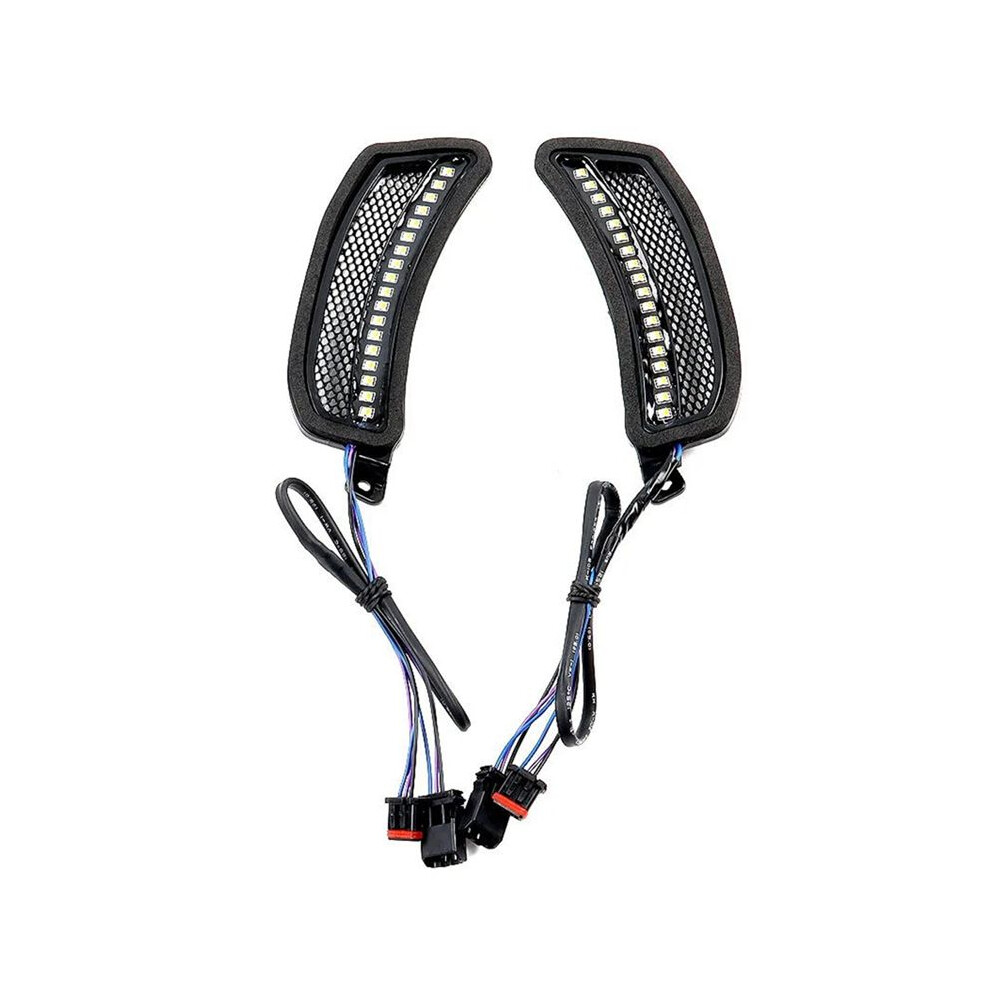 Motorcycle Accessory Led Fairing Vent Lights For Softail Low Rider St Fxlrst Low Rider El Diablo Fxrst 2022-2024 Black 6133335099242