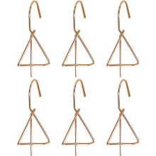 6 Stück Terrakotta-Topfaufhänger, Blumentopfaufhänger, Haken, Pflanzenaufhänger, Metall-Pflanzenwandaufhänger für Gartenpflanzen, Roségold