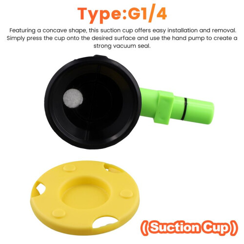 3Inch Concave Vacuum Cup 75mm Heavy Duty Hand Pump Suction Cup with Threaded Stud G1/4 2
