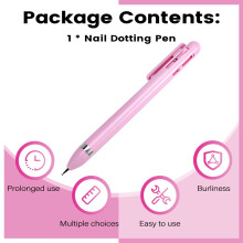 4 in 1 Nail Dotting Pen Nail Drill Point Nail Tools DIY Manicure Nail Supply