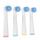 Sensitive Clean 4er Pack Nachfüllbürstenköpfe kompatibel mit D12 D10 7