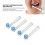 Sensitive Clean 4er Pack Nachfüllbürstenköpfe kompatibel mit D12 D10 4