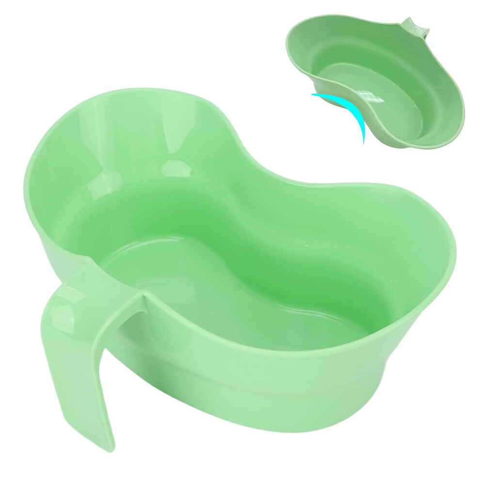 Emesis Basin 900ml Plastic Spit Cup with Large Opening and Hanging Handle for Elderly Bedridden Use