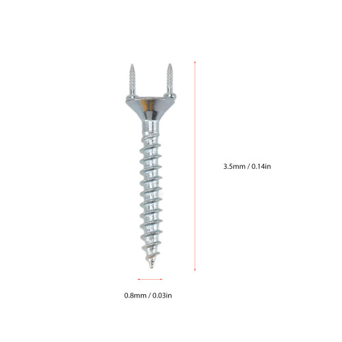 Double Head Screws 3.5x0.8mm 252g Silver Bit 1