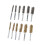 12PCS Bore Brush Copper & Iron, 8-19mm, Hex Shank 14