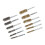 12PCS Bore Brush Copper & Iron, 8-19mm, Hex Shank 11