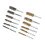 12PCS Bore Brush Copper & Iron, 8-19mm, Hex Shank 9