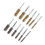 12PCS Bore Brush Copper & Iron, 8-19mm, Hex Shank 10