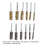12PCS Bore Brush Copper & Iron, 8-19mm, Hex Shank 2