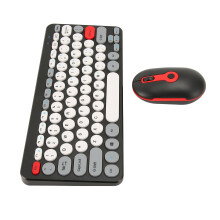 Silent Operation Wireless Keyboard with Ergonomic Mouse Compact 2.4G