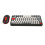 Silent Operation Wireless Keyboard with Ergonomic Mouse Compact 2.4G 16