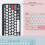 Silent Operation Wireless Keyboard with Ergonomic Mouse Compact 2.4G 4