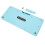 Ergonomic Wireless Keyboard Mouse Bundle Blue 2.4G Slim Round Keycaps for PC 13