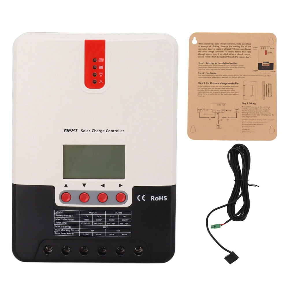 40A 12V 24V Mppt Solarladeregler Auto Parameter 7011774951521