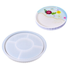 Flexible Sturdy Silicone Epoxy Resin Castes Mould-L Circular