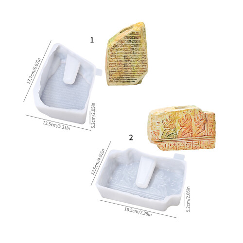 Moules de vase en silicone polyvalents pour-Pierre de Rosette 2
