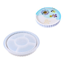 Flower Resin Tray Sturdy Silicone Mould Easy Release-S Circular