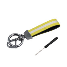 Porte-clés automatique Double couche,-Jaune argenté blanc jaune