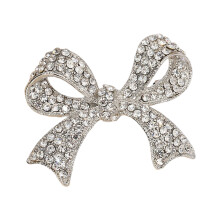 Elegant Butterfly Brooches Dress Accessory-Silver diamond nlai