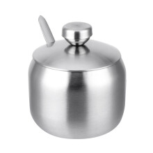 Clear Plastic Lid On Condiment Spice Jars Allows Easy Viewing Of