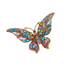 Elegant Enamel Butterfly Brooch Vintage Inspired Designs-Color