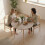 Homcom HOMCOM Foldable Dining Table, Round Drop Leaf Table, Wood Legs, Natural 8