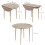 Homcom HOMCOM Foldable Dining Table, Round Drop Leaf Table, Wood Legs, Natural 3