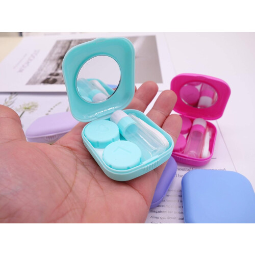 Versatile Contact Lens Case, Complete Assembly Soak Storage Container with Easy Carry for Every Adventure, 8PCS 2