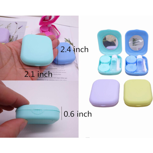 Versatile Contact Lens Case, Complete Assembly Soak Storage Container with Easy Carry for Every Adventure, 8PCS 1
