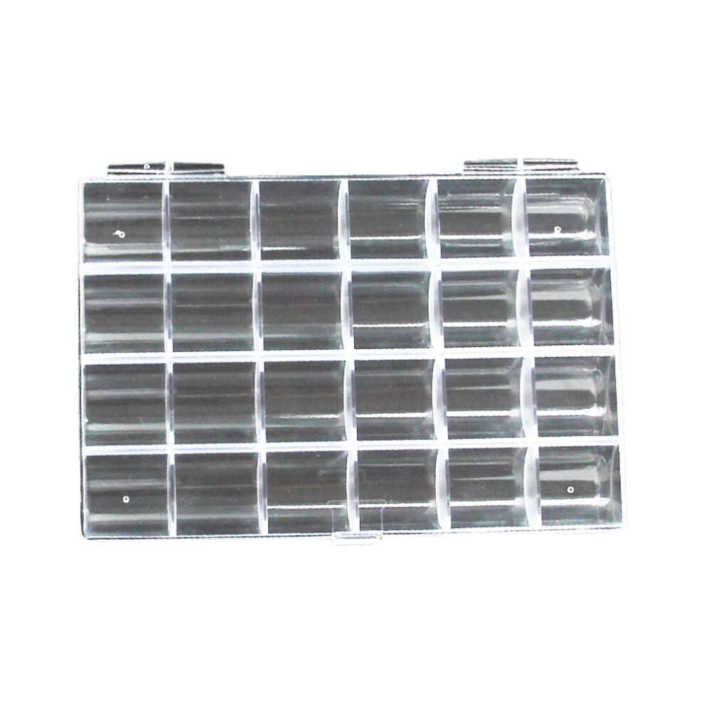 Lightweight Compact Organizer with Independent Grids, Transparent Design Case for Women, Easy to Use Storage for Beads, Cosmetics, and More