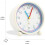 Kid-Friendly Design Clock with Silent Wall Clock Technology, Time Teaching Tool for Easy Reading and Battery-Powered Warm Night Light Decorative Wall 2