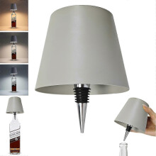 (Almond) Wireless Bottle Lamp, 3 Color Rechargeable Wine Bottle Lights for Bars Restaurants