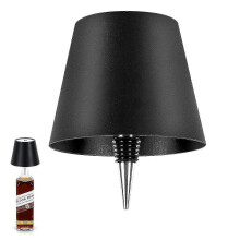 (Black) Wireless Bottle Lamp, 3 Color Rechargeable Wine Bottle Lights for Bars Restaurants