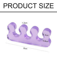 Zehenspreizer aus Gel, Zehenspreizer für Nagellack, Zehenspreizer aus Silikon für Nagellack und Zehenkorrektur, wiederverwendbar, leicht zu