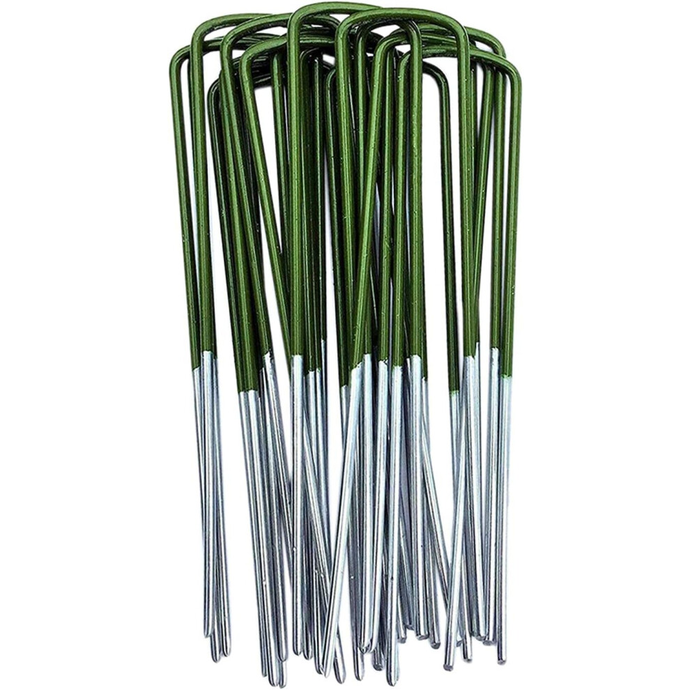 Robust Steel Garden Staples, U Shaped Design For Easy Ground Insertion, Heavy Duty Staples With Sharp Ends For Securing Artificial Grass And 9173940330887