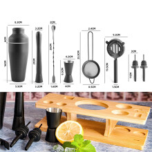 Elevate Your Mixology Skills, Cocktail Shaker Set Professional Grade Bartender Kit For Versatile Bar Accessories, Stainless Steel Material Fine Mesh