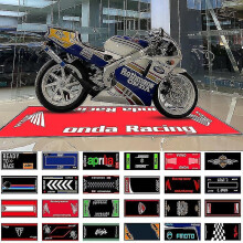 Prispôsobiteľná protišmyková podložka na motocykel, UV ochrana, vodeodolná, pre Honda, Kawasaki, Yamaha, BMW, Suzuki, dekoratívna na domáce