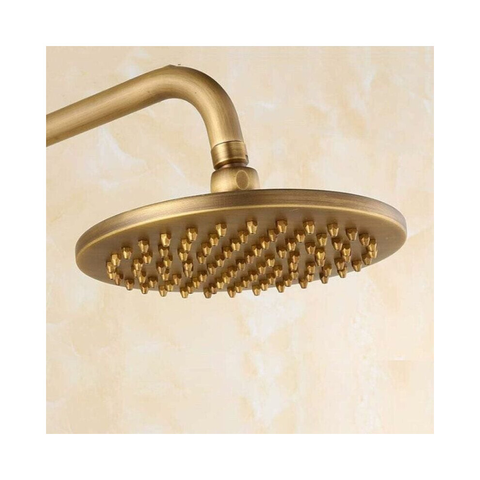 Antique Brass Plated Shower Head, Combining Style With Hassle-Free Installation And A Drenching Rain Experience 9433291604045