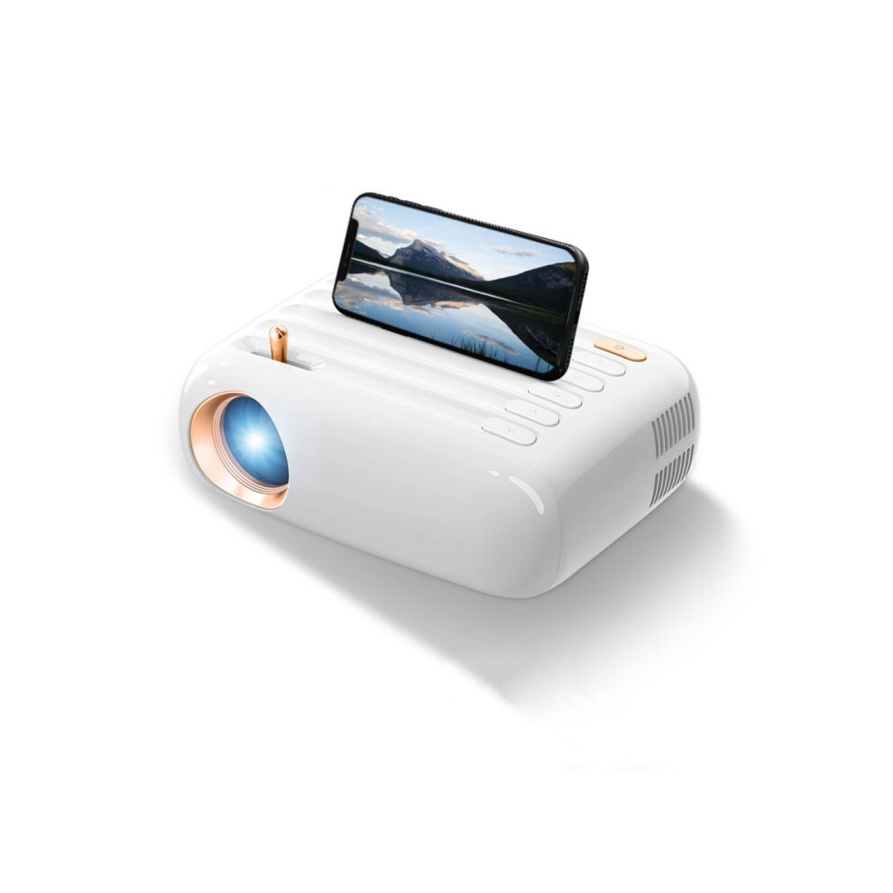Adjustable Stand Smart Mini Projector, Latest Wi-Fi 6 Technology For Fast Streaming, Full Hd 1080P Resolution, Auto Keystone Ensures Accurate Image 9405630828474