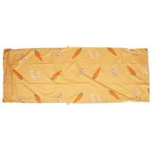Hotel Sleeping Bag Liner 80 x 210 cm, Lightweight Fine Fiber, Carrot Color, Portable for Business Travel and Camping