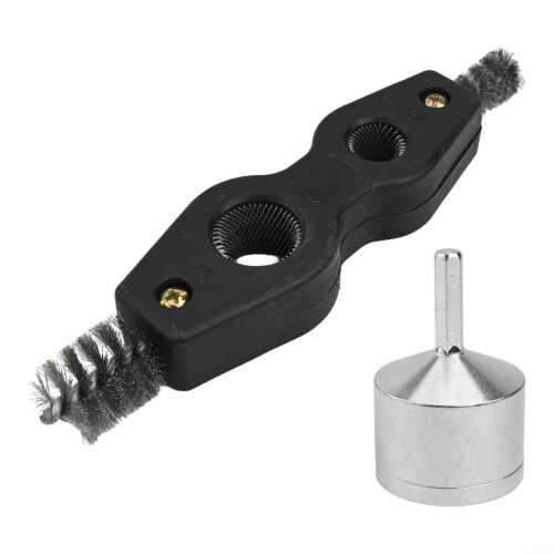 Dual End Brush Cleaner With Hexagonal Handle For 15mm Copper Pipe Maintenance