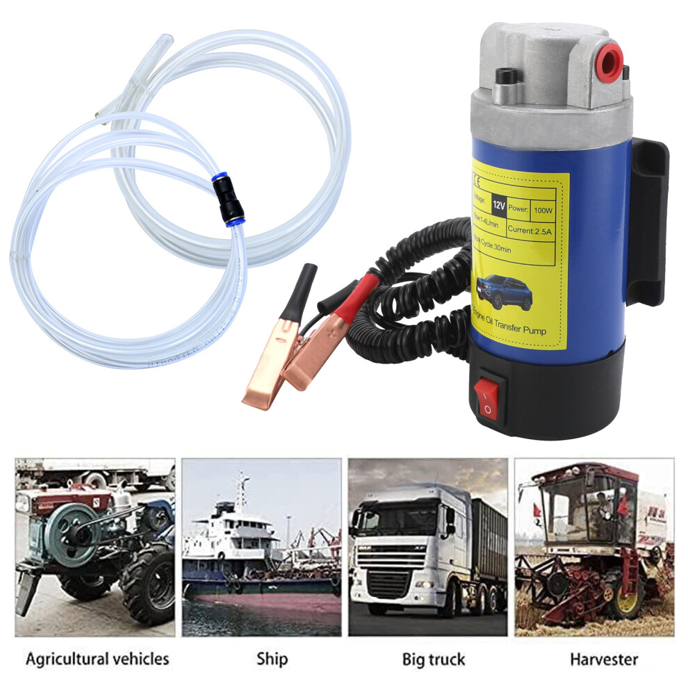 Portable 12V Dc Oil Transfer Pump Kit For Cars Trucks And Boats 9361369020087