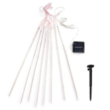 (As show, One size) 50cm 240 LED Falling Rain Drop Light Hollow Waterproof Light for Tree Decoration (Multi-color)