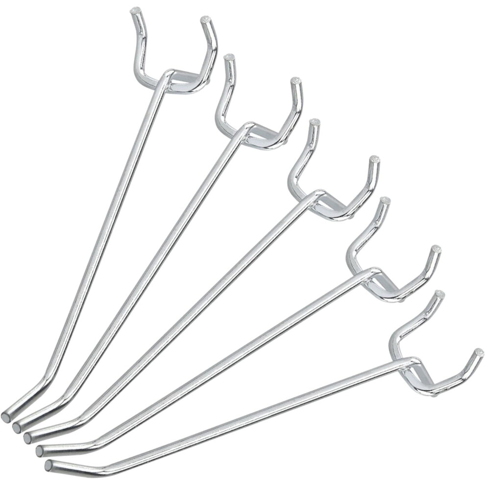 Stainless Steel Pegboard Hooks, Anti-Corrosion Rust Resistant Tool Organizer For Garage Wall Storage, Universal Fit For 1/4" Pegboards With 1" Spacing 9399812436208