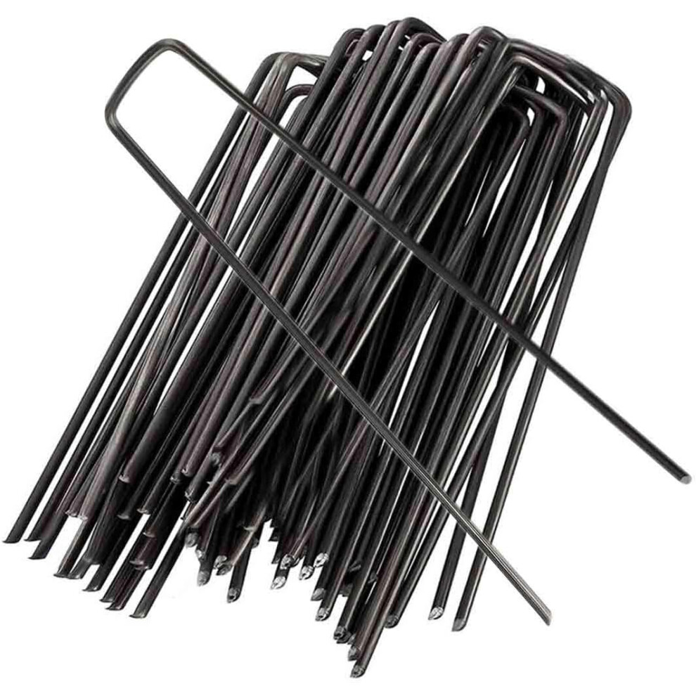 Easy Install Staples, Galvanized Garden Stakes For Sharp Ends And Extra Length, Metal Landscaping Staples, Heavy Duty 11-Gauge Steel (30Pcs), 9405630175745