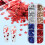 Ολογραφική τέχνη νυχιών για την Ημέρα Ανεξαρτησίας, 3D αυτοκόλλητα με γκλίτερ σε 5