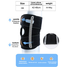 Tutore per gomito con cinghie regolabili, traspirante, supporto moderato per artrite, tendinite e sollievo dal dolore, flessibile e leggero per